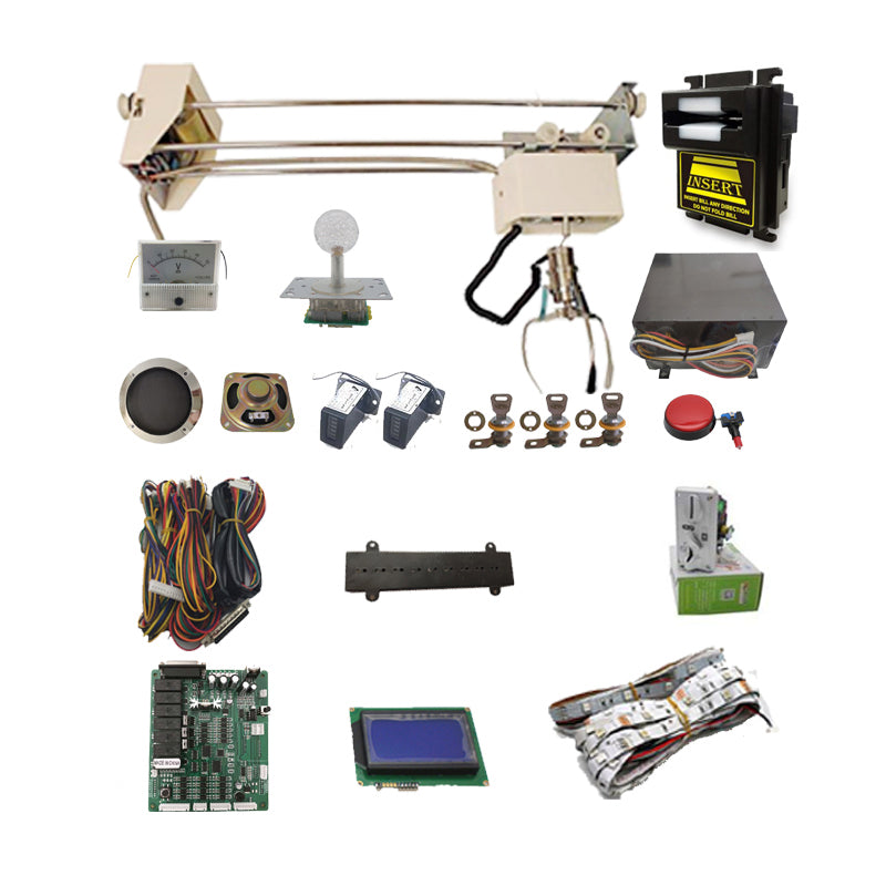 DIY claw crane machine kit 71cm gantry bill acceptor power supply arcade parts