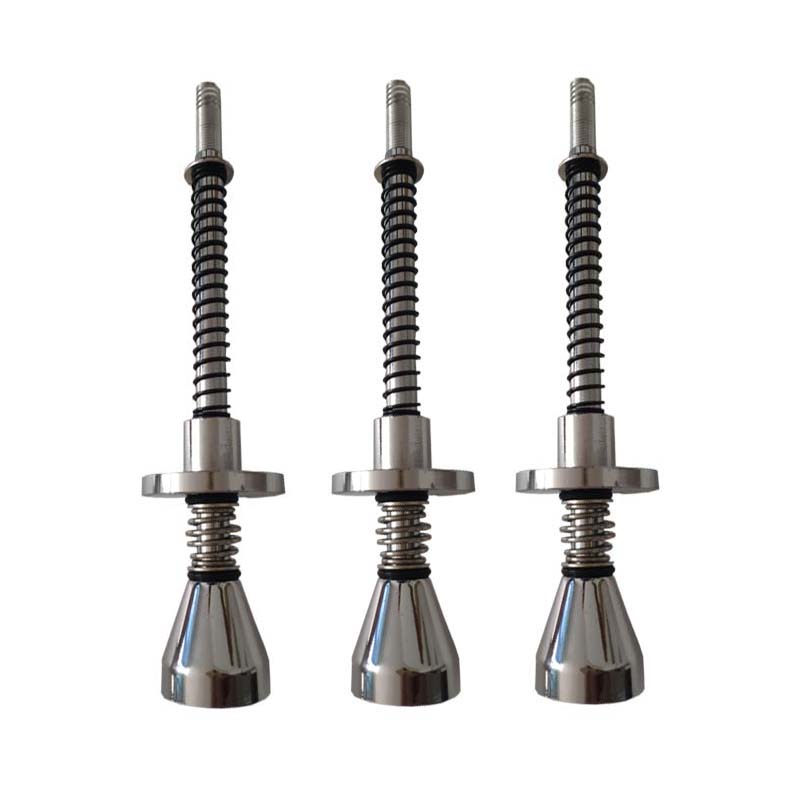 Arcade pinball machine ball shooter plunger assembly with spring and chrome top – Hiclawcrane