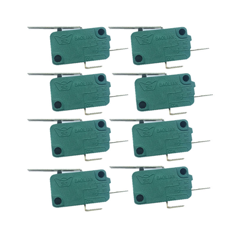 Claw machine joystick microswitches — 8-pack replacement parts for arcade gantry repair