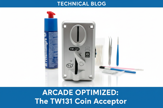 TW131 coin acceptor maintenance guide for arcade and claw machine operators — cleaning, calibration and replacement tips