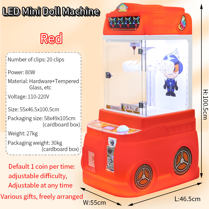 Coin Operated Lucky Wheel Clip Prize Game Machine Clamp Gift Game Machine