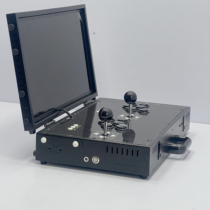 Portable Arcade Machine 19-inch Monitor & Control Panel Detail | Hiclawcrane