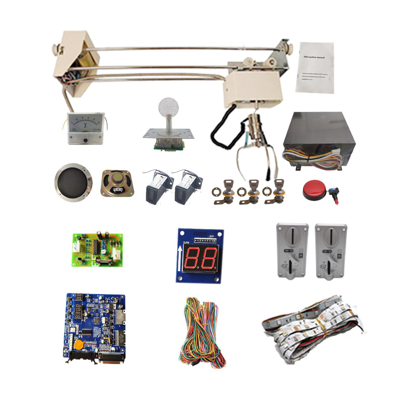 DIY Toy Catcher Claw Crane Machine Kit With 71cm Gantry Motherboard Coin Acceptor Button Harness Joystick