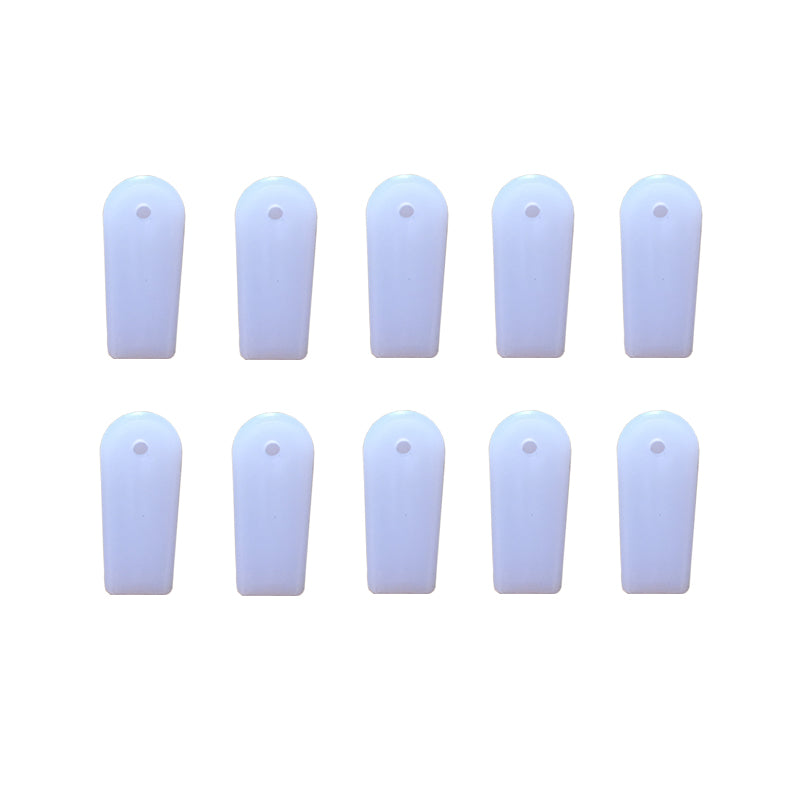 White flat anti-skid tip covers for claw crane machine – 500-pack bulk | Hiclawcrane