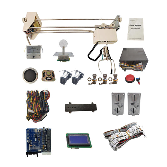 DIY Arcade Claw Crane Machine Kit With 71cm Gantry Main Board Coin Acceptor Power Supply music can be changed by yourself