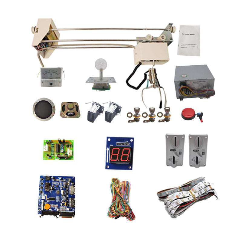 DIY Toy Catcher Claw Crane Machine Kit With 71cm Gantry Cheap Motherboard Coin Acceptor Button Harness Joystick