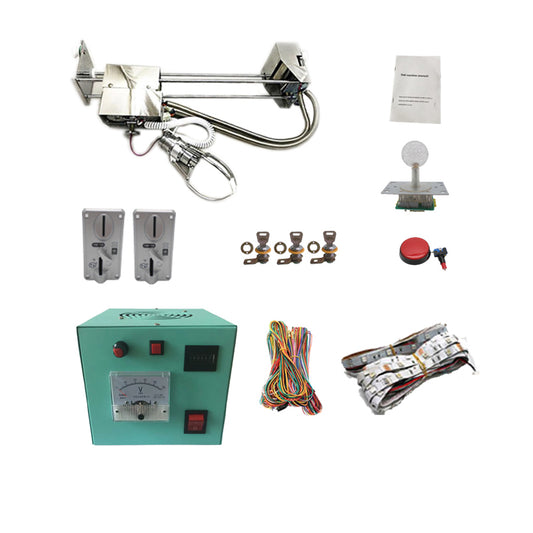 newest design claw crane kit integrated with main board power supply coin meter vol meter